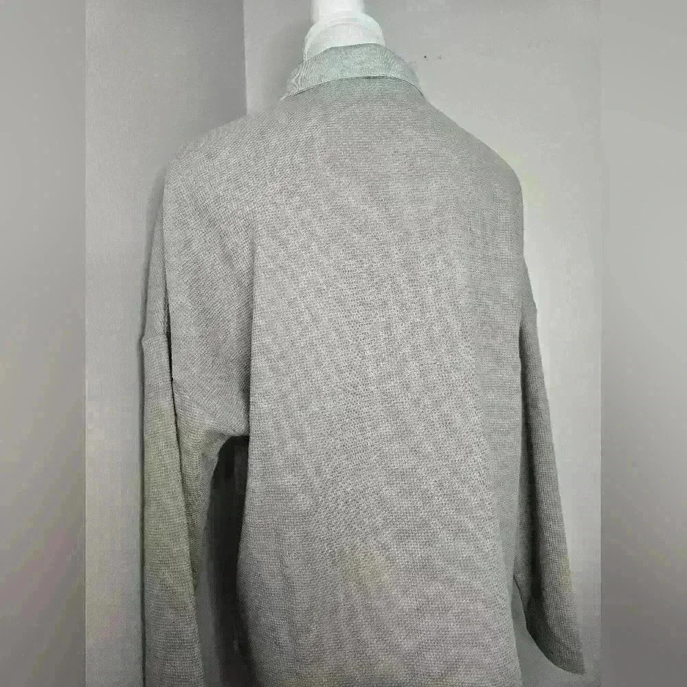 Grey Two-Toned Shacket - Picture 9 of 10